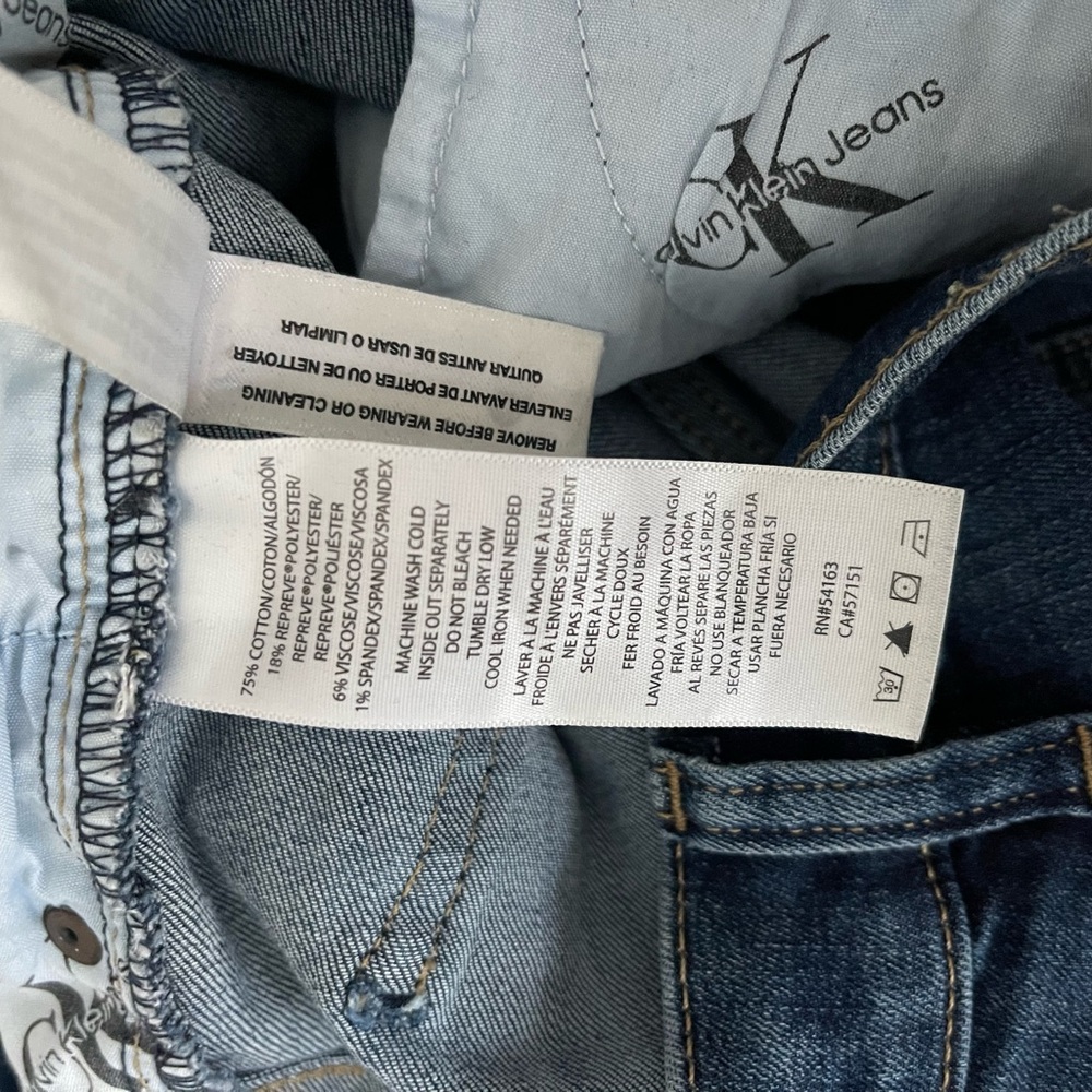 Calvin Klein Jeans Dark Blue Denim - Picture 7 of 7